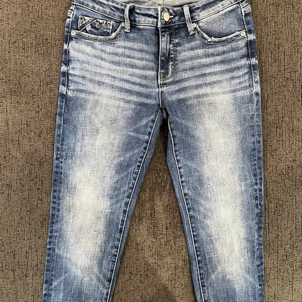 Buckle Faded Blue Skinny Jeans
